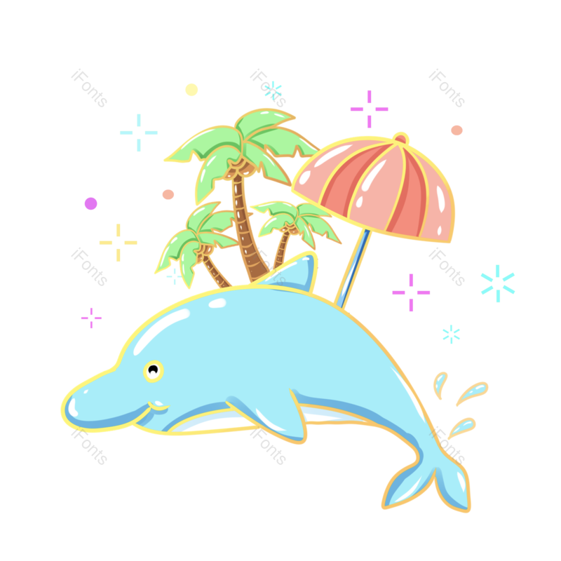 海洋图片,海边元素,椰子树PNG,免抠素材